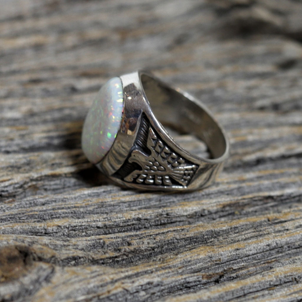 An Impressive Antique Opal & Diamond Ring – Fetheray